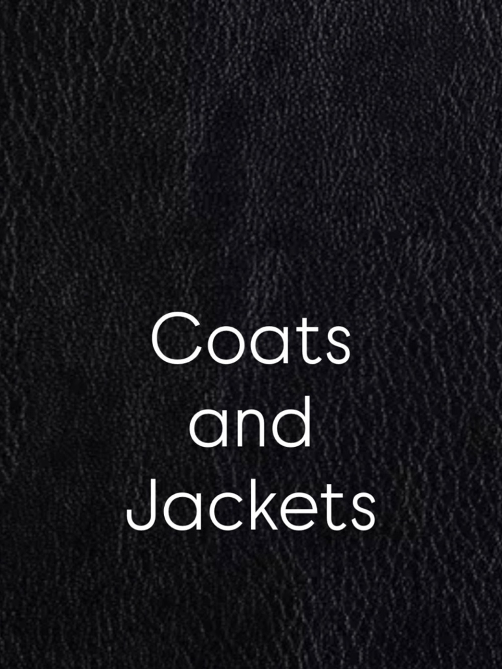 Coats, jackets, and outerwear